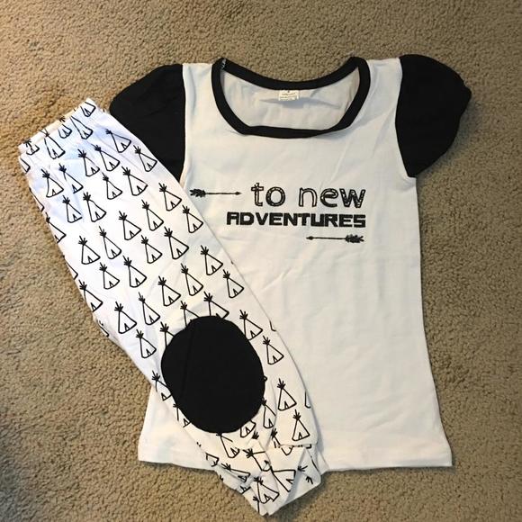 {Adventures} boutique outfit set