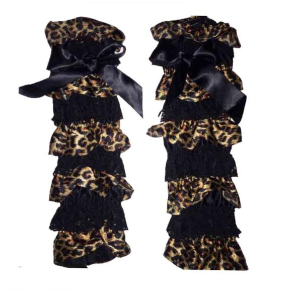 Cheetah leg warmers