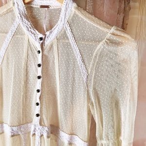 Free People Cream Dress