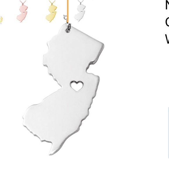 New Jersey Necklace-Silver & Gold - Picture 2 of 2