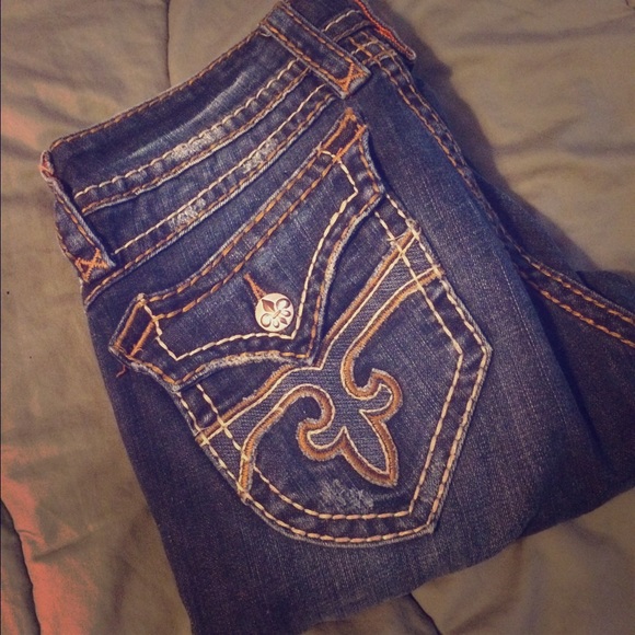 ROCK REVIVAL distressed jeans 30 SHORT