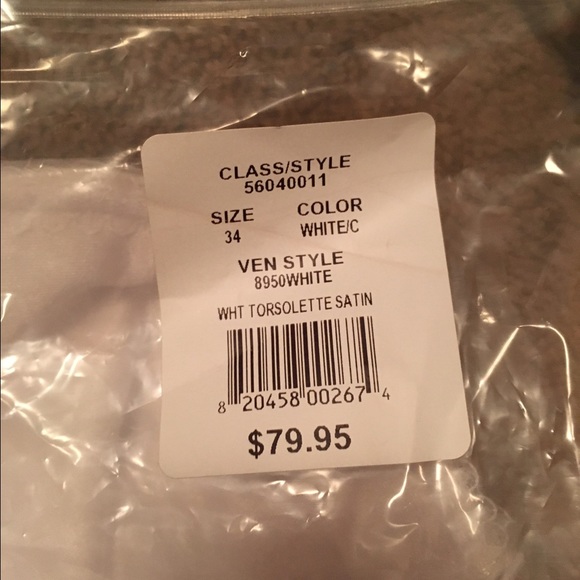 Bridal corset in package new with tags neverworn