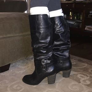 Diba Black heal slouch Boots