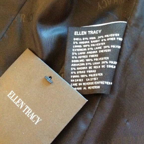 Ellen Tracy Wool Walking Coat NWT - Picture 3 of 5