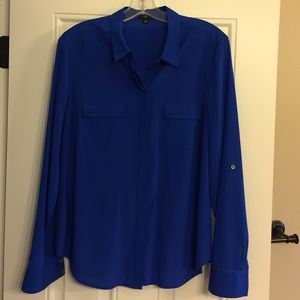 Blue Ann Taylor blouse