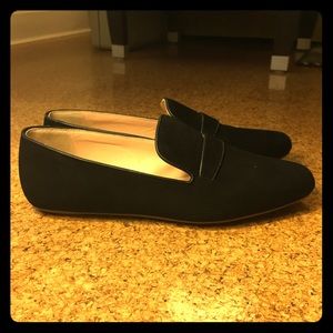 J Crew Black Loafers - Worn Once!
