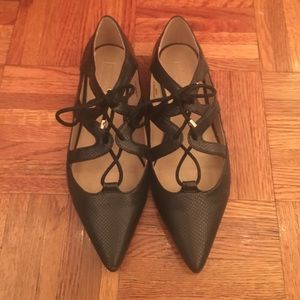 TOPSHOP Snakeskin Flats