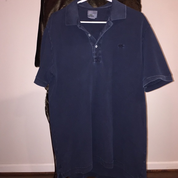 Navy blue, vintage washed Lacoste polo