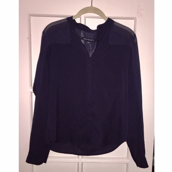 French connection navy blouse💙💙