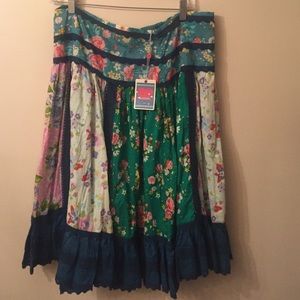 NWT Matilda Jane patchwork skirt