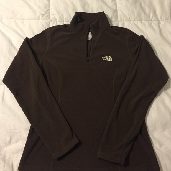 NORTHFACE chocolate brown fleece pullover
