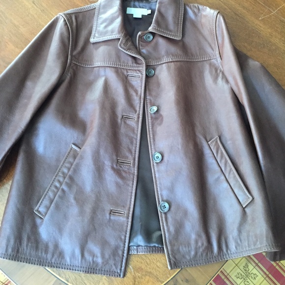 Jcrew leather jacket