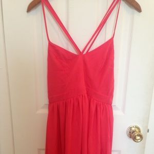 Fun coral dress