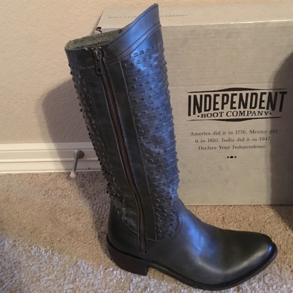 Independent Boot Company Mansfield Gray Boots - Picture 3 of 4
