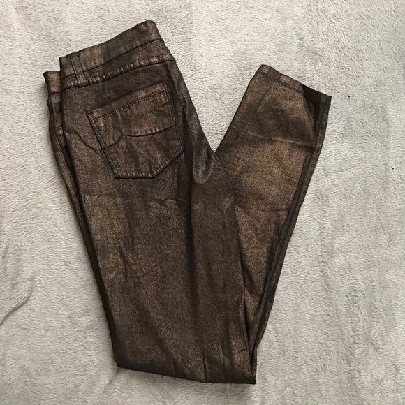 🌗Black&Gold Sparkle Skinny Jeans🌗