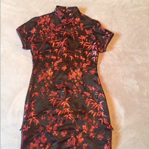 Asian inspired dress.