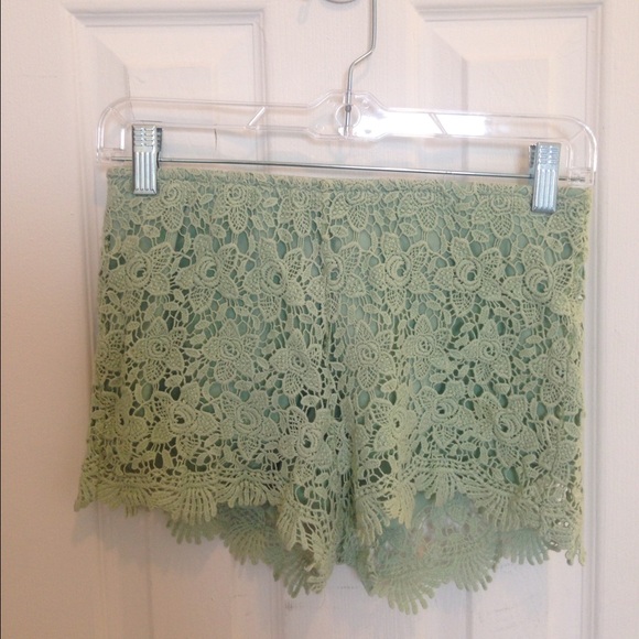 Lacey mint green shorts