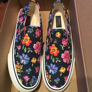 Polo Ralph Lauren floral canvas shoes