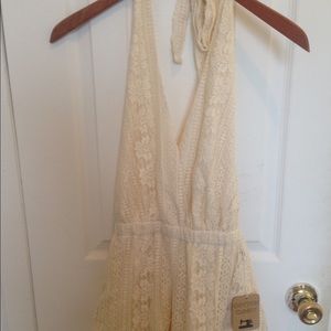 Beige Lacey romper