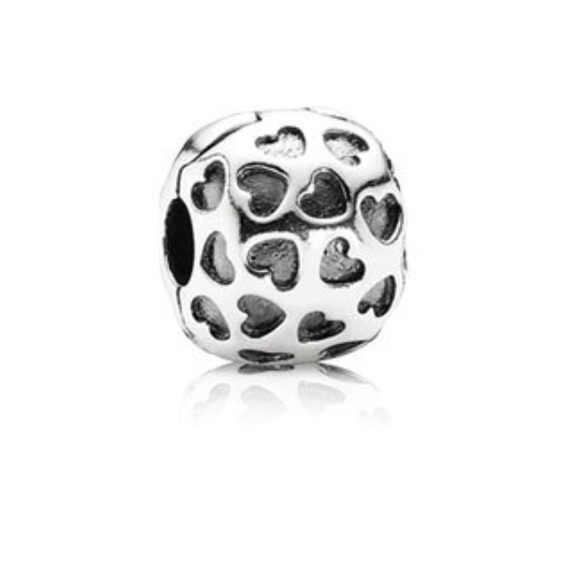 DISCONTINUED Pandora Heart Clip Charm