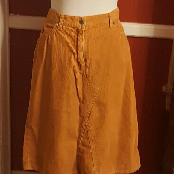 Mustard colored skirt