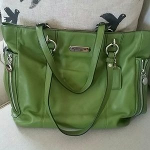 Beautiful Green Coach Handbag