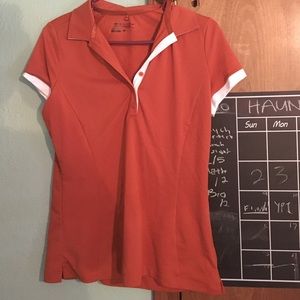 Nike Orange Golf Polo