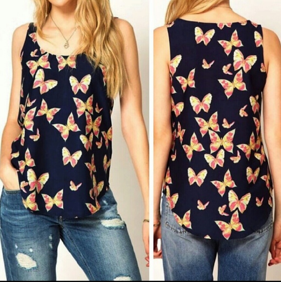 SLEEVELESS CHIFFON TANK TOP