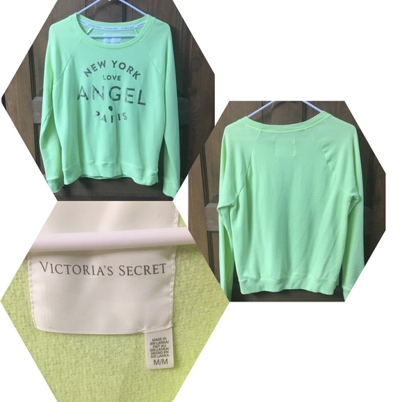PINK Victoria's Secret Tops - Neon Green Sweater