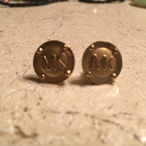 Michael Kors gold stud earrings
