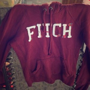 Abercrombie and Fitch XS Maroon Hoodie