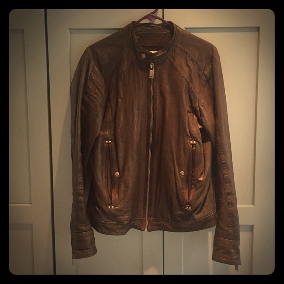 Men's Diesel Leather Moto Jacket