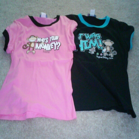 Bobby Jack Tees for Girl . Medium. Pink.blue