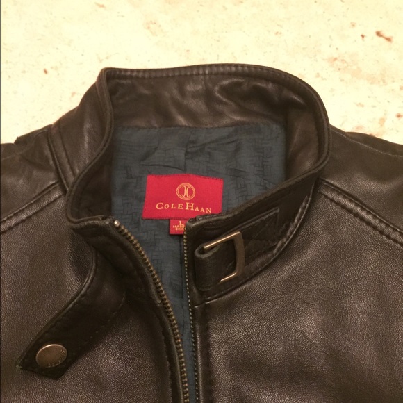 Cole Haan Leather Jacket - Picture 3 of 4