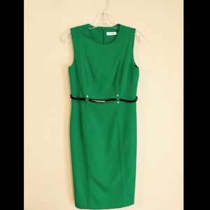 Kelly Green Calvin Klein dress