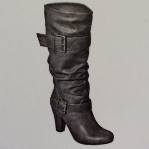 Gray High heel boots