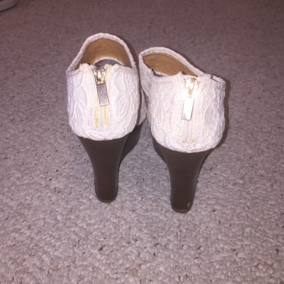Charlotte Russe white wedges - Picture 2 of 4