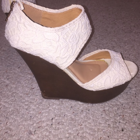 Charlotte Russe white wedges - Picture 4 of 4