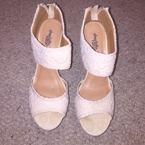 Charlotte Russe white wedges