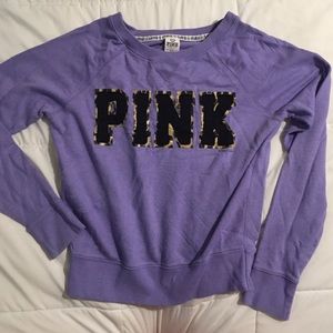 PINK Lavender crew neck sweatshirt
