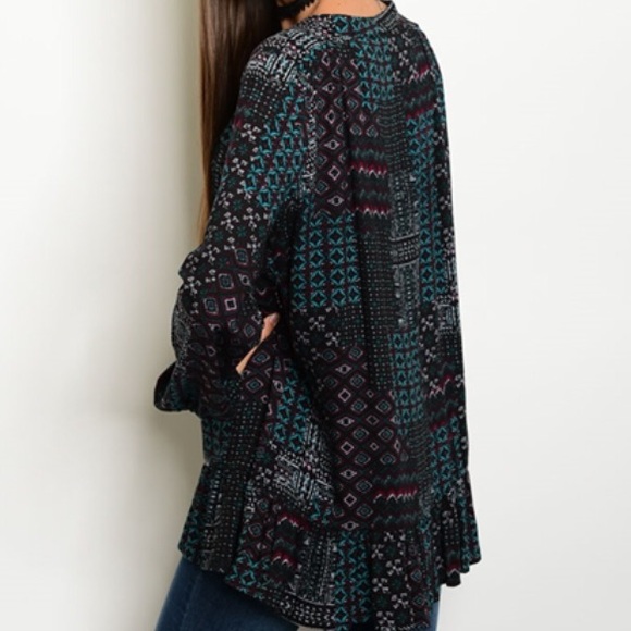 Patchwork Boho Style Top - Picture 7 of 7