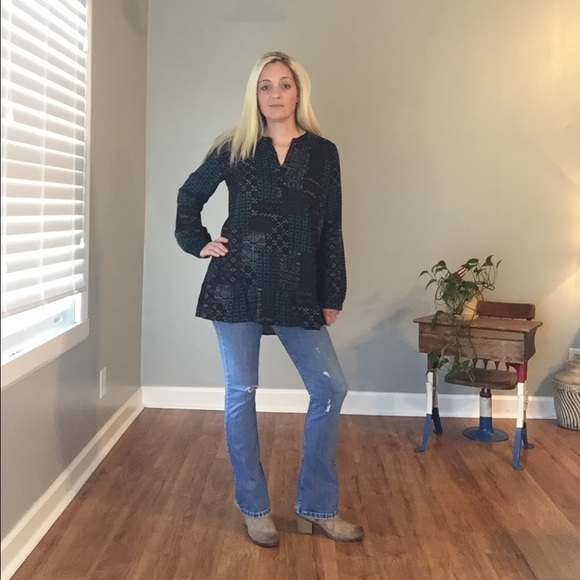 Patchwork Boho Style Top - Picture 5 of 7