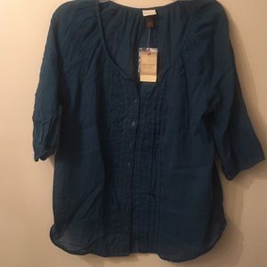 Lightweight dark teal blouse