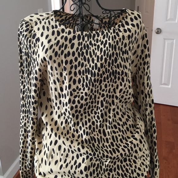 J Crew leopard print top