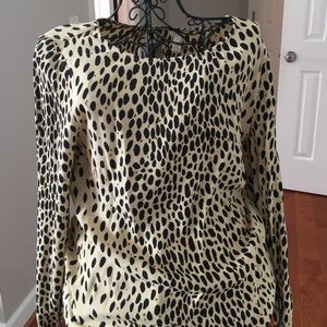 J Crew leopard print top