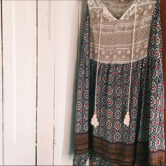 Floral boho dress. - Picture 1 of 4