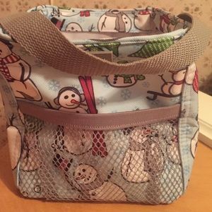 Adorable Thirty One snowman small tote