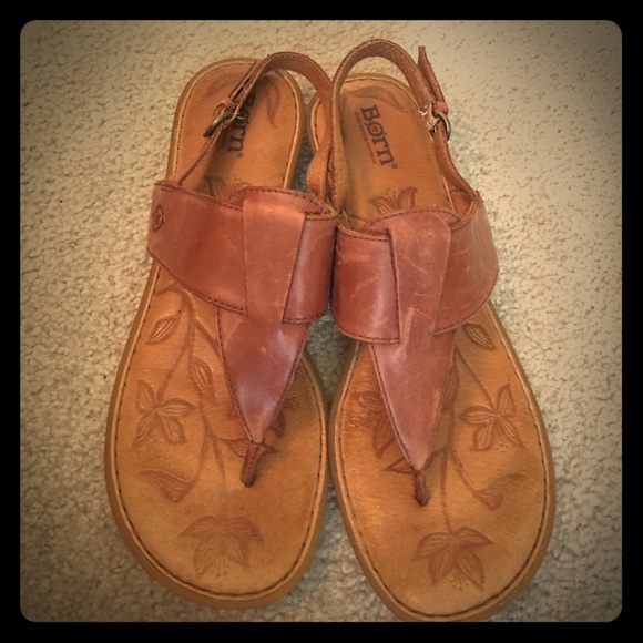 Born Brown Leather Sandals