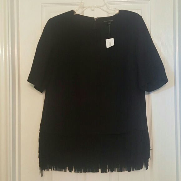 Banana Republic Fringe Bottom Blouse