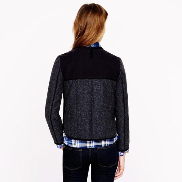 SOLD❗️NWOT J.Crew Quilted Jacket in Navy - Picture 3 of 4